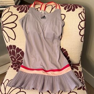 Adidas Light Gray and Coral Tennis Dress